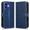 For iPhone 16 Wallet Case Dot Pattern Imprint PU Leather Phone Cover