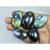 320Cts.Natural Labradorite Multi Fire Oval Cabochon Loose Gemstone 05Pcs Lot LL-1010