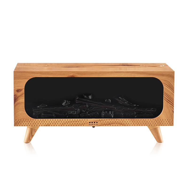 USB Simulated Fireplace Flame Humidifier & Night Light for Home & Bedroom