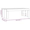 VidaXL Table basse sonoma gris 102x50x36 cm bois d'ingénierie 823372