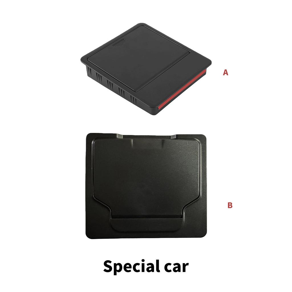 Stealthy Car Center Console Storage Tray For Privacy Protective Interior Organizer Concealed Compartment Plastic Design