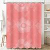 Pink Watercolor Floral Shower Curtain Home Decor Bathroom Decoration Waterproof Washable Size Customizable For Bathtub Or Tubs P