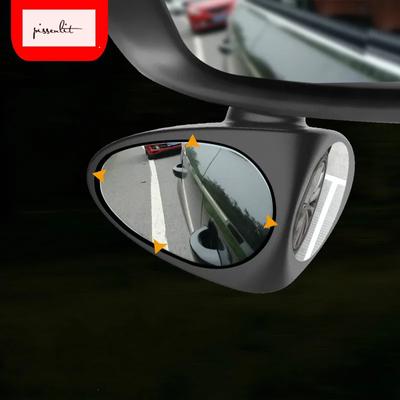 360 Deg Rotatable 2 Side Car Blind Spot Convex Mirror Automibile Exterior Rear View Parking Mirror Safety Accessories Reversing