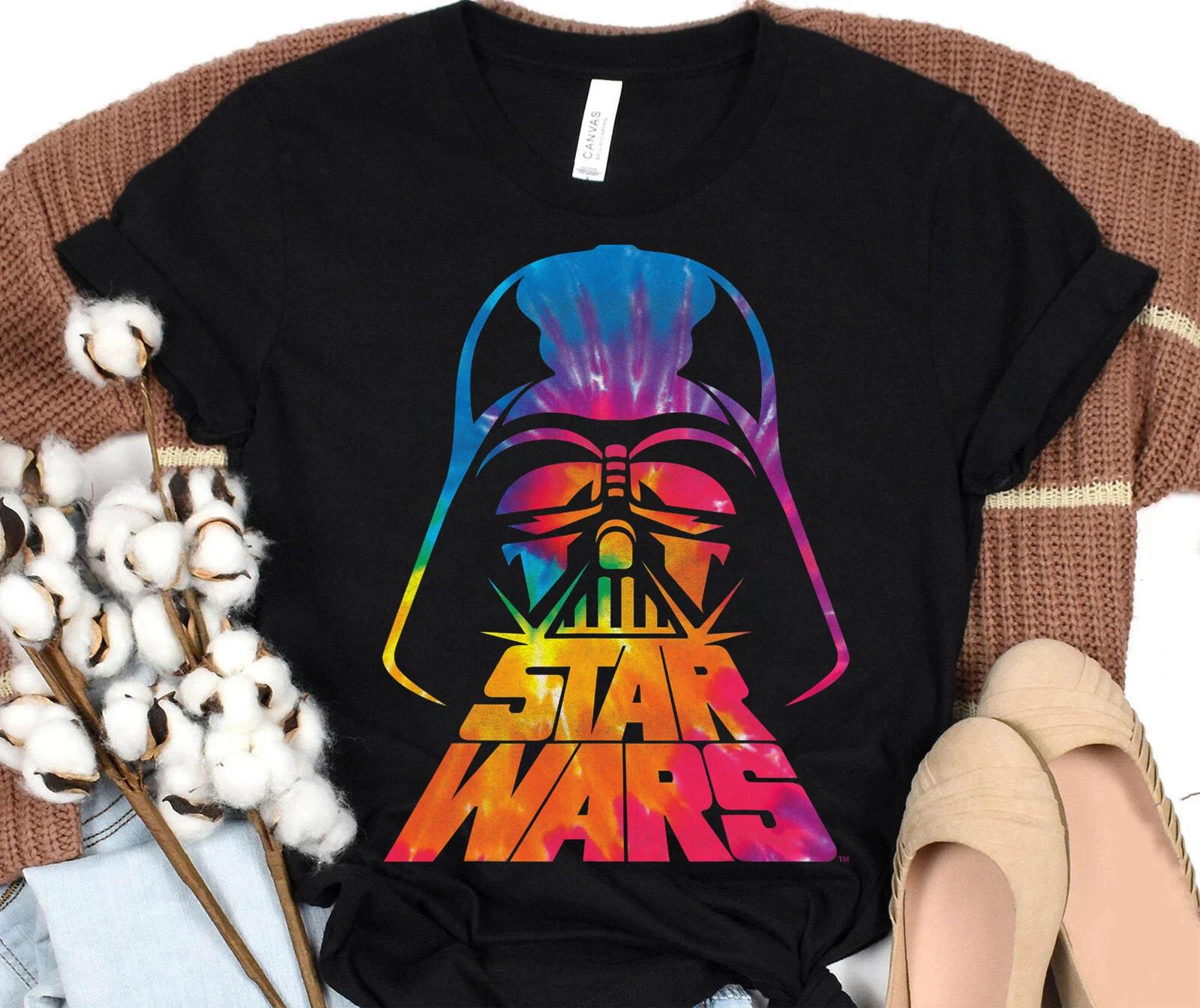 

Star Wars Darth Vader Tie Dye Helmet Graphic Shirt Unisex Adult Kid Shirt 7132 4XL