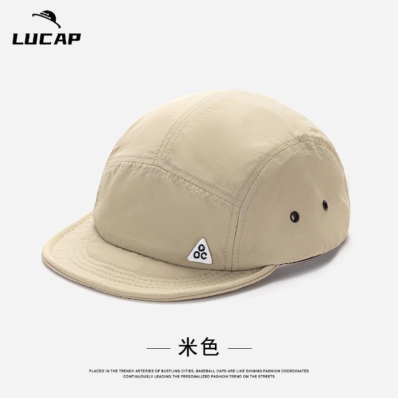 Spring and summer outdoor quick-drying short-brimmed soft-top baseball cap versatile face small mountaineering hiking breathable mountaineering cap