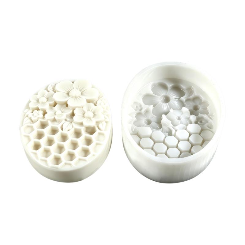Honeycomb Flower Silicone Soap Mold Multipurpose Silicone Mold For Making Candle Soap And Chocolate Cake Baking Tool
