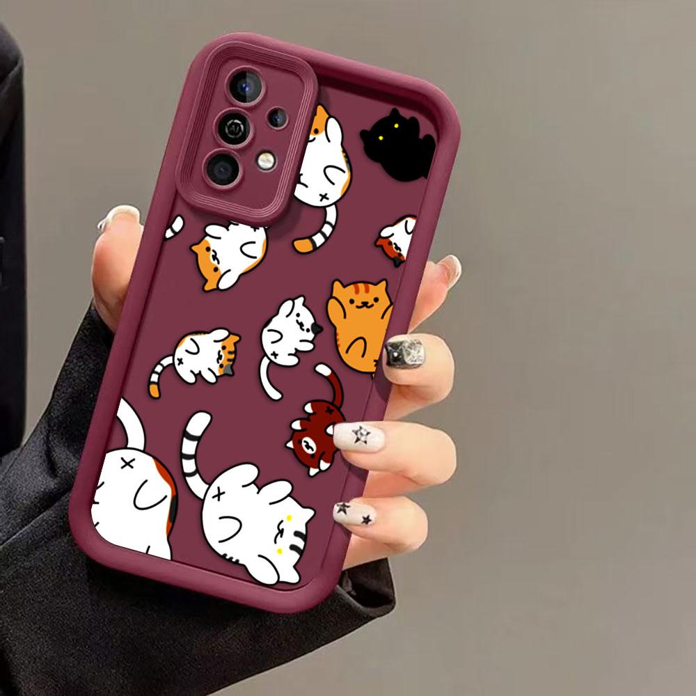 Cute Cat Charming Cover Phone Case For Googel PIXEL 7 7A 8 8A 9 9A 10 PRO XL 5G Silicone Case DIY Shell Funda Coque Capa