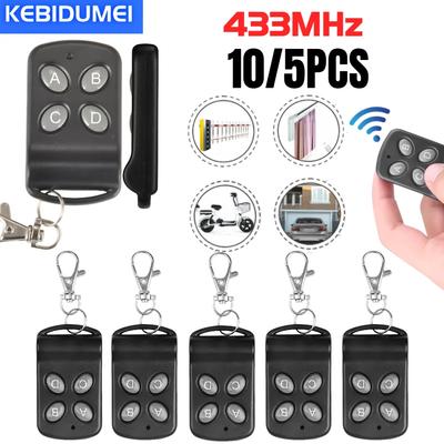 10/5 STUKS 433Mhz RF Garagedeur Afstandsbediening Duplicator 4 Sleutels Vaste Code Grabber Kloon Poort Sleutelhanger Commando Handzender