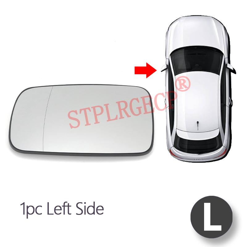 Left or Right Door Side Wing Mirror Glass Power Heated Rear View Replacement for BMW E46 E65 E66 E67 2000-2008 LH RH