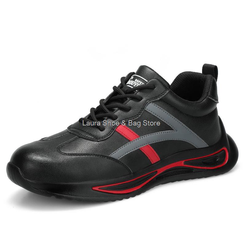 Fashion Lightweight Safety Shoes Men Steel Toe Sneaker Breathable Construction Work Shoes Male Puncture Proof Safety Boots Man Work Boot