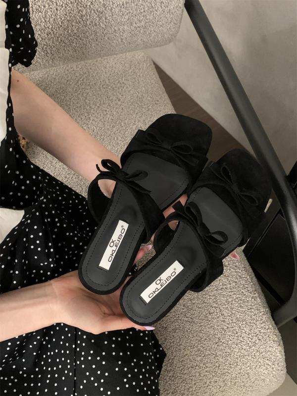 Fashion Butterfly-Knot Slippers Casual Flat Shoes Female Slides Summer Clogs Woman Rubber Flip Flops Luxury Beach Hawaiian  Butterfly-Kn