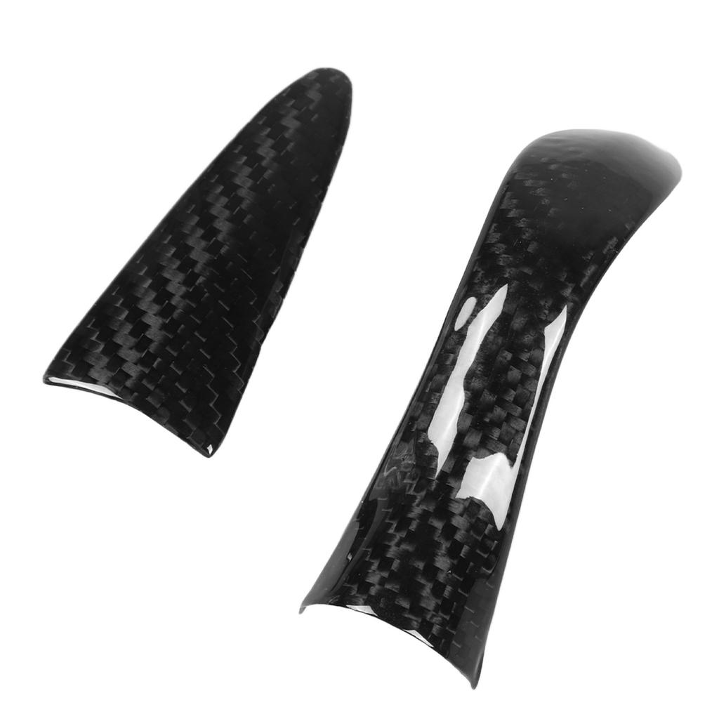 Shift Knob Trim Steering Wheel Frame Kit Carbon Fiber Replacement for INFINITI Q50 2014?2017