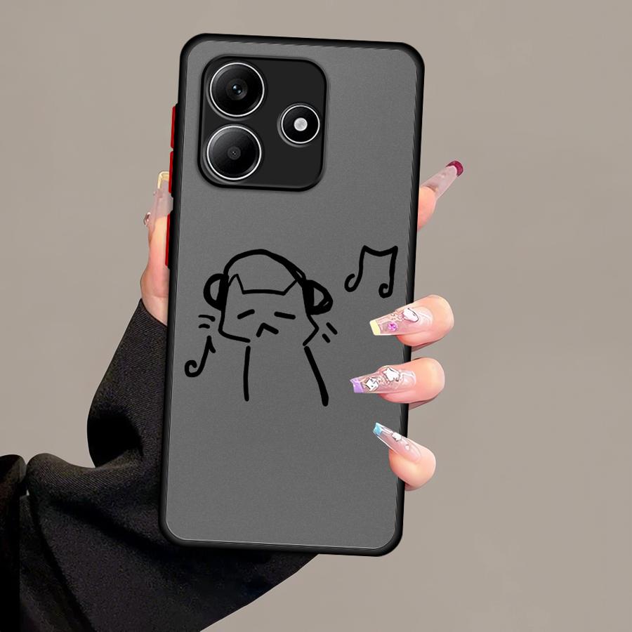 Süße Katzen Hülle für Xiaomi Redmi Note 14 14C 12 13C A4 13 Pro Plus 9S 11 10 Funda Rückseiten Handyhülle