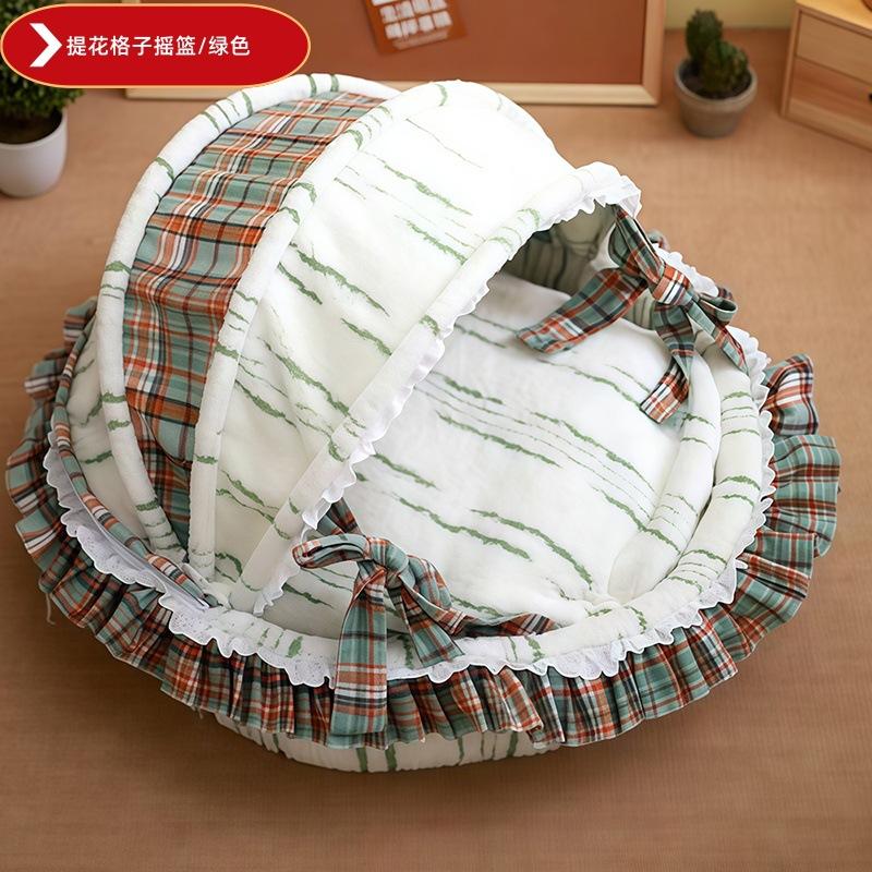 Four Seasons Universal Lolita Pet Cradle Nest Thickened Cat Nest Cat Villa Pet Cage Household Indoor