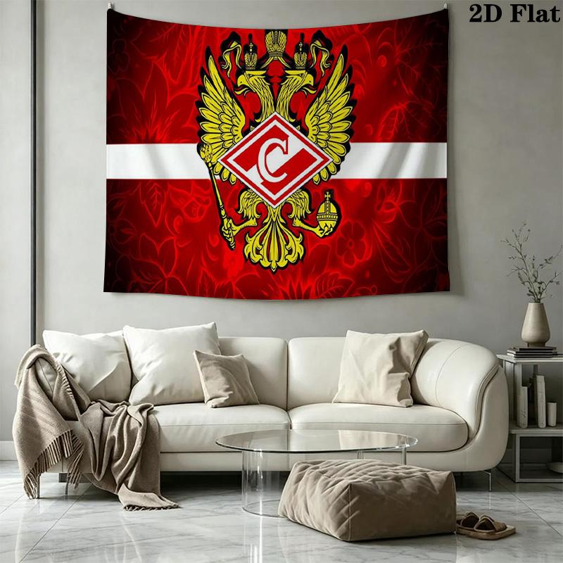 FC Spartak Moscow Wall Tapestry Aesthetic Wall Hanging Printed Fabric Blanket Decorative Tapestries for Bedroom Living Room Home Decor