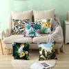 Nordic Tropical Plant Office Cushion Cover - Printed Home Decor Pillowcase