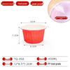 Qie E Tuan Tuan Disposable Red Round Food Containers