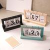 Creative Retro Wooden Flip Desk Calendar for Home or Office Decor