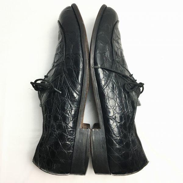 1950s60s Rare Vintage Edwin Clapp Embossed U-Tip Shoes Black Size 10 27.528.0(USED)