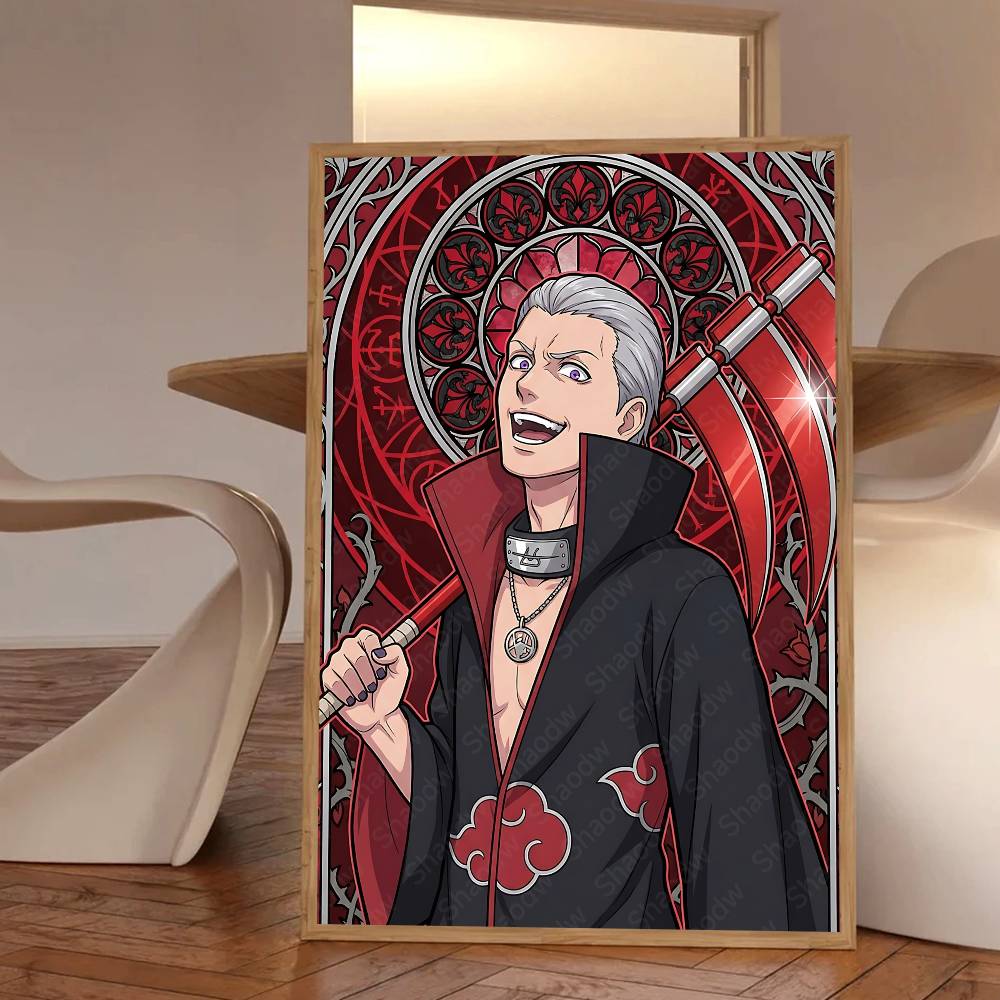 Anime Character Cool Man Hidan Manga N-Naruto Posters HD Print Vintage Wall Art Decor for Home Study Room