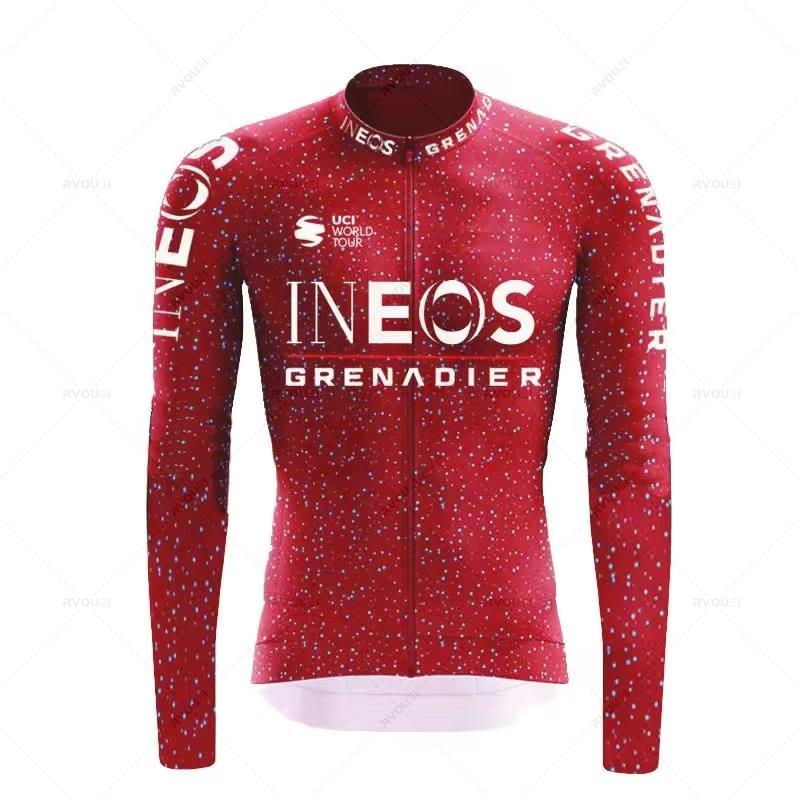 

Ineos Grenadier Autumn Cycling Jersey Set Long Sleeve Quick-Dry Bicycle Clothing MTB Maillot Ropa Ciclismo Road Bike Sports Wear S