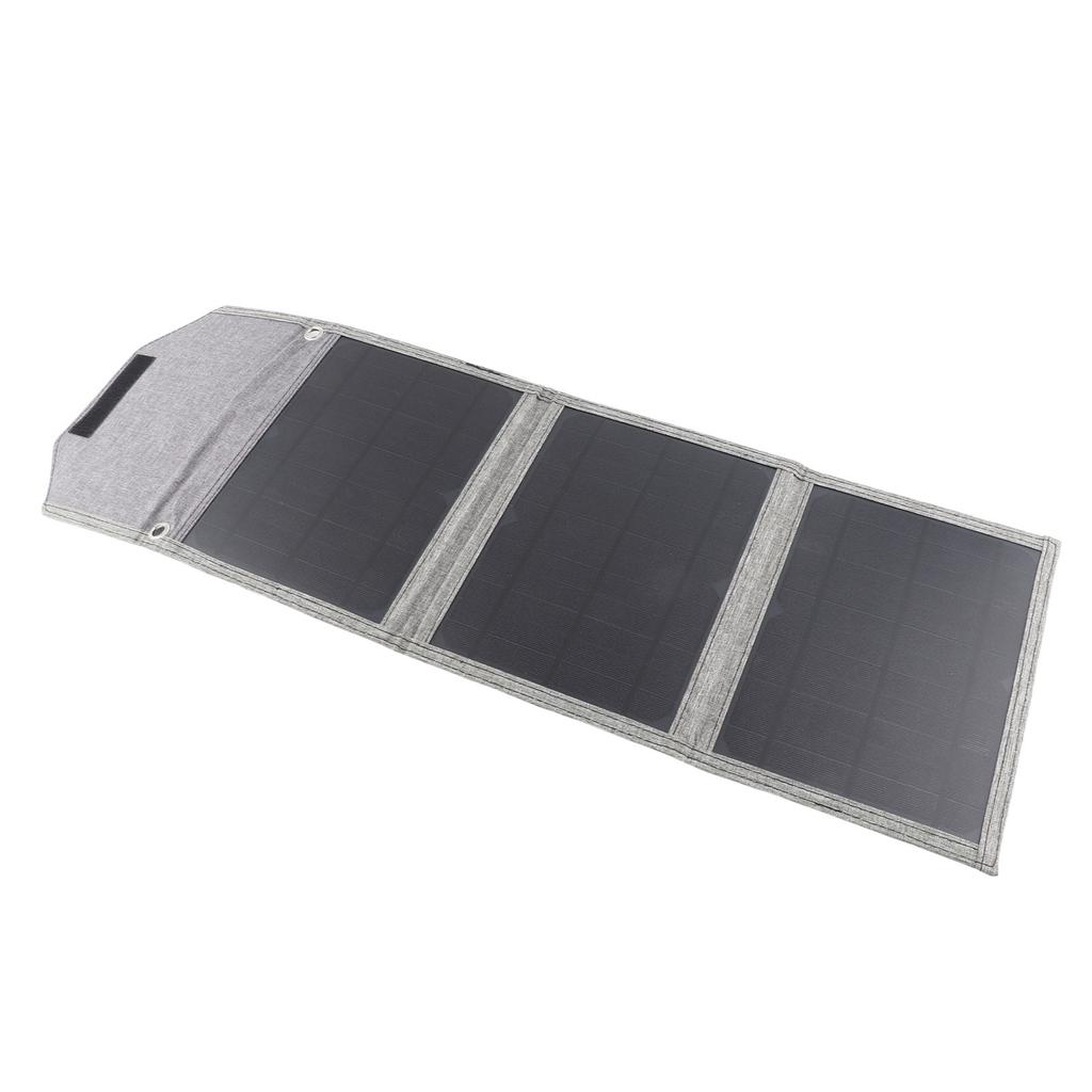 Portable Solar Panel 18W Monocrystal Silicon Power Foldable Charger Triple Folding DC TYPE‑C Single USB Port