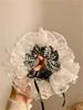 1/2Pcs Vintage Lace Polka Dot Bow Hair Scrunchie For Women,Elegant Bowknot Hair Tie For Ponytail, Bun, French Versatile