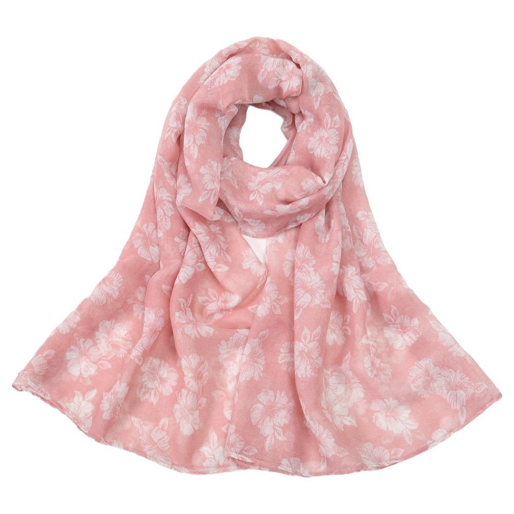 Breathable Floral Printed Scarf Soft Muslim Scarf Fashion Hijab Shawl Muslim Women
