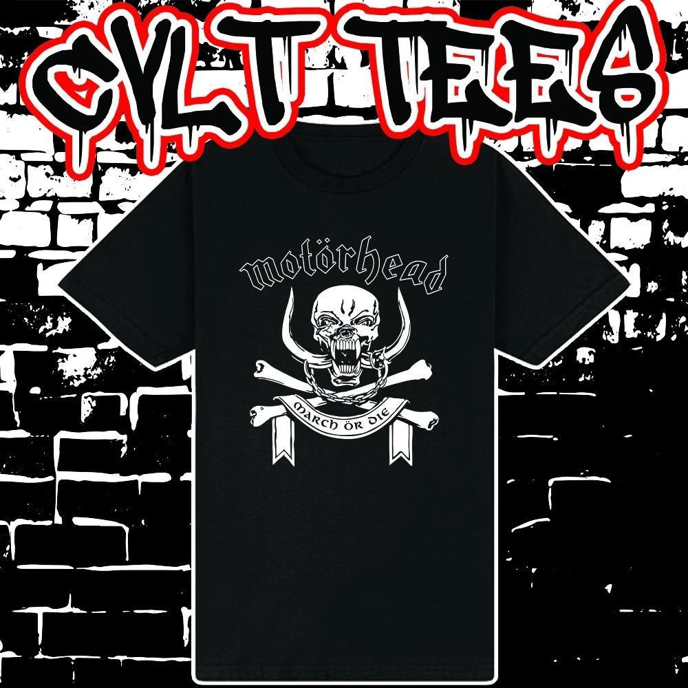 Men s and Women s T-shirts Motorhead March or Die Band Tee 100% Cotton XXXXL