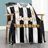 Juventus Personalized Name Blanket Multi-purpose Personalized Blanket Comfortable Throw For Livingroom Nap Chair Sofa for All Occasions