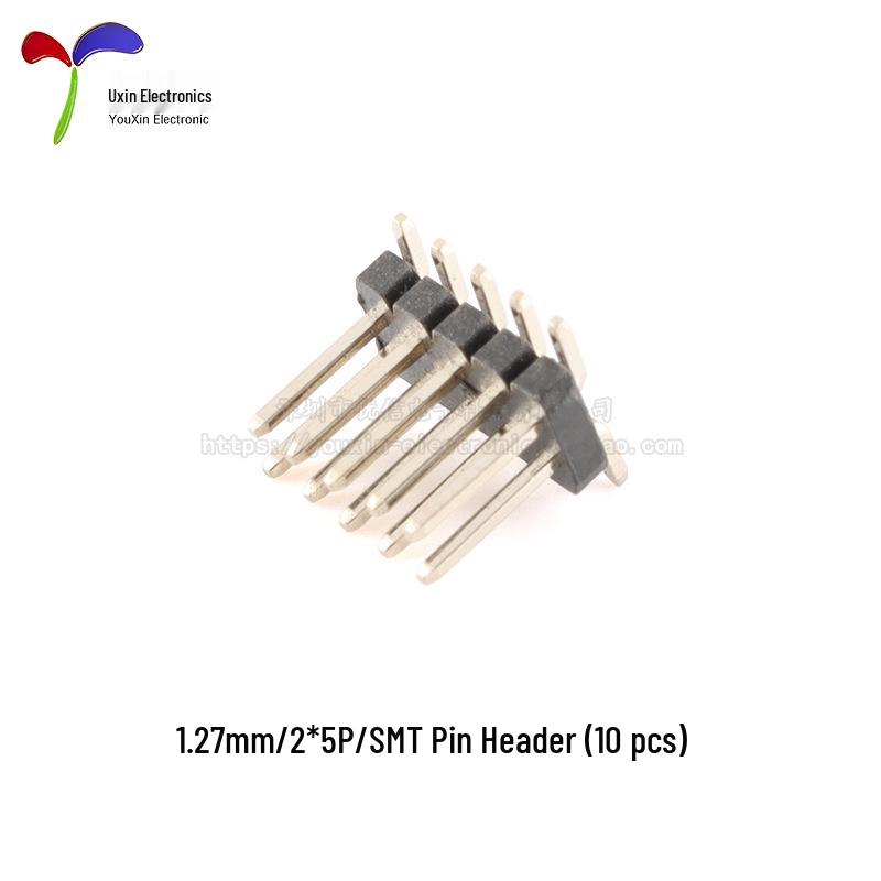 1.27mm Pitch Double Row SMT Header, 2x2 To 2x50 Pin Configuration