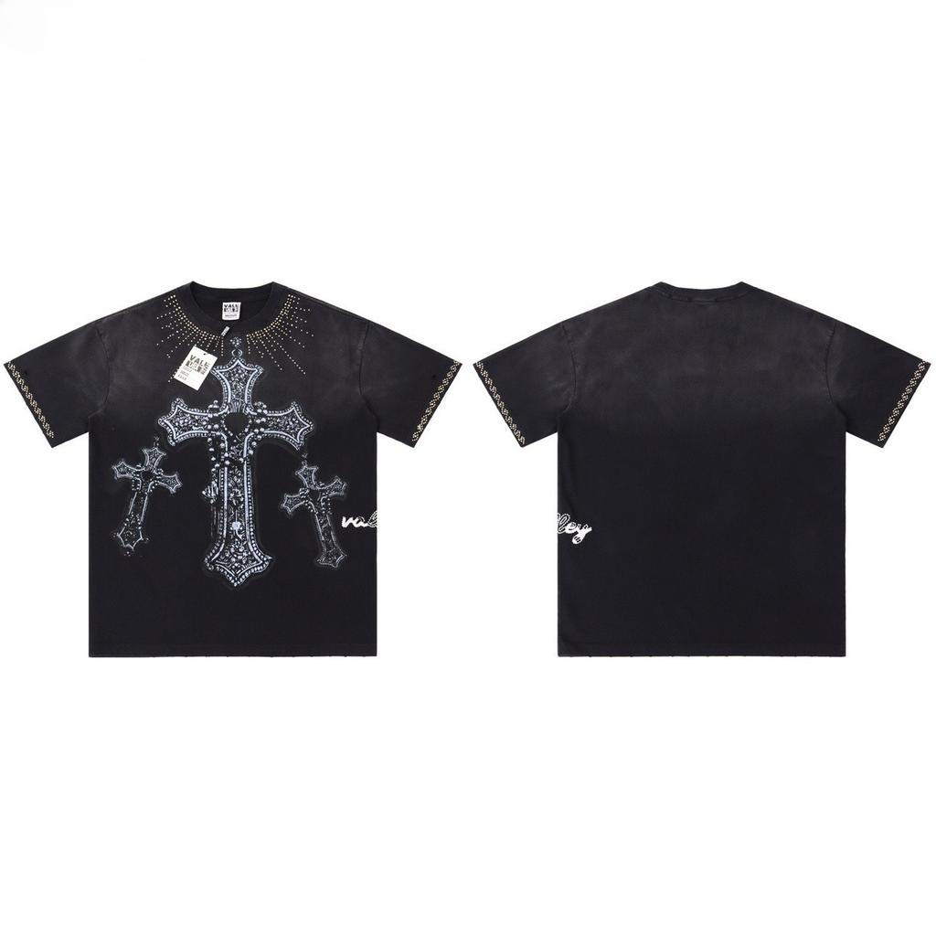 BeatStreet New Summer Streetwear Hot Drill American Trend Short Sleeves T-shirt Loose Men Women Cotton Hip Hop Tops Tees with Tags T Shirt