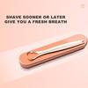 Tongue Brush Excellent Fit Ergonomics Handle 3 Types Stainless Steel Tongue Scraper Metal Cleaner for Home Use