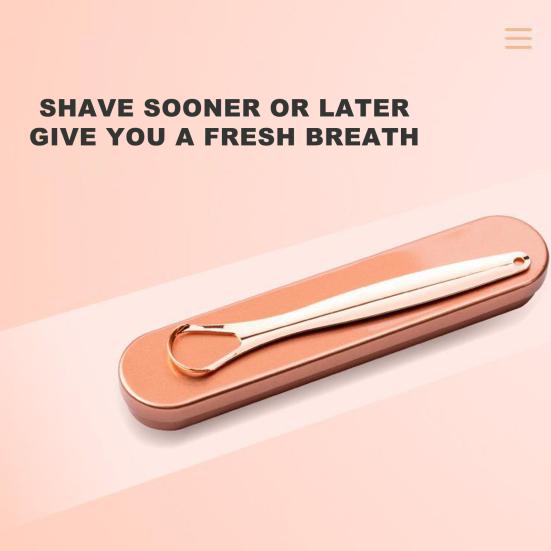 Tongue Brush Excellent Fit Ergonomics Handle 3 Types Stainless Steel Tongue Scraper Metal Cleaner for Home Use