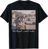 Literally Just a Postal Worker Funny Raccoon Iced Coffee T-Shirt