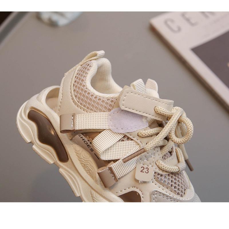 Summer Children's Sports Shoes Casual Boys Sandals Single Net Running Shoes One Pedal Dad Shoes Breathable