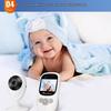 2.4-Inch Wireless Digital Baby Monitor with Temperature, Music, and Voice Control