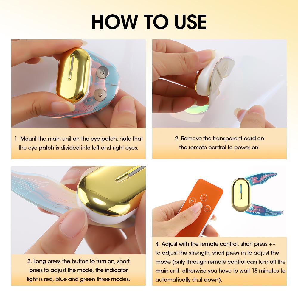 Electric EMS Face Eye Massager Muscle Stimulator for Facial Beauty Lifting Eye Care Device To Relieve Fatigue