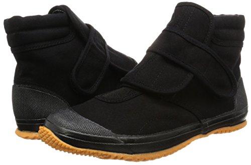 Fukuyama Rubber's Classic Mid-cut Work Shoes, "Oyakata Tora-san 6," In Black, Size 25.5cm, Perfect for Everything from Farming To Construction.