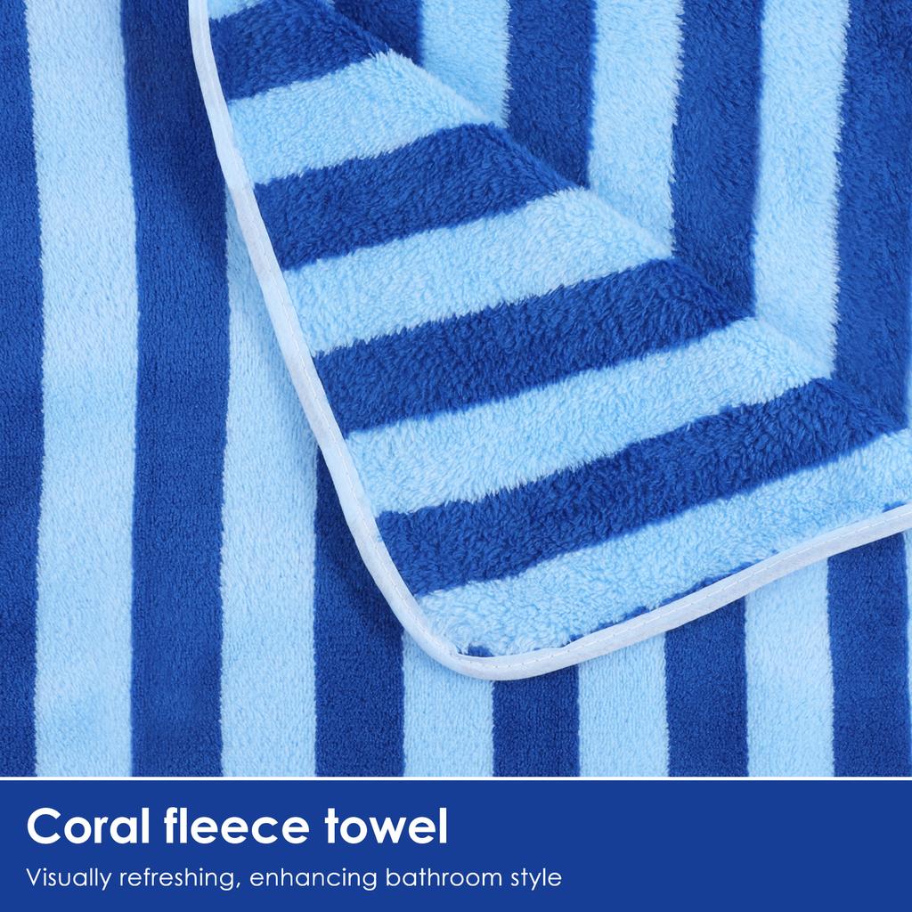 2Pcs Coral Velvet Towels 75x35CM Quick Drying Washing Towel Soft Comfortable Face Washcloths Bathroom Supplies for Shower Travel
