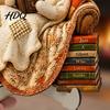 Reusable Halloween Party Supplies Cute Ghost Ornament, Cartoon Festive Wooden Statue, Natural Wood Hanging Ornaments Creative Ornament for Home