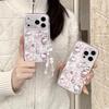 Retro Angel Cat & Rabbit Chain iPhone Case for 17 Pro Max/16 Pro Max/15 Pro - Girly Design