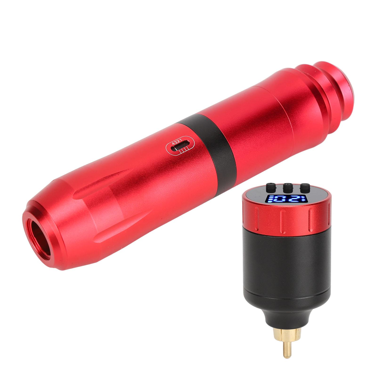 

Роторная ручка для татуировки, набор беспроводных RCA-интерфейсов, блок питания для татуировок, комплект для Shader Liner Red красный