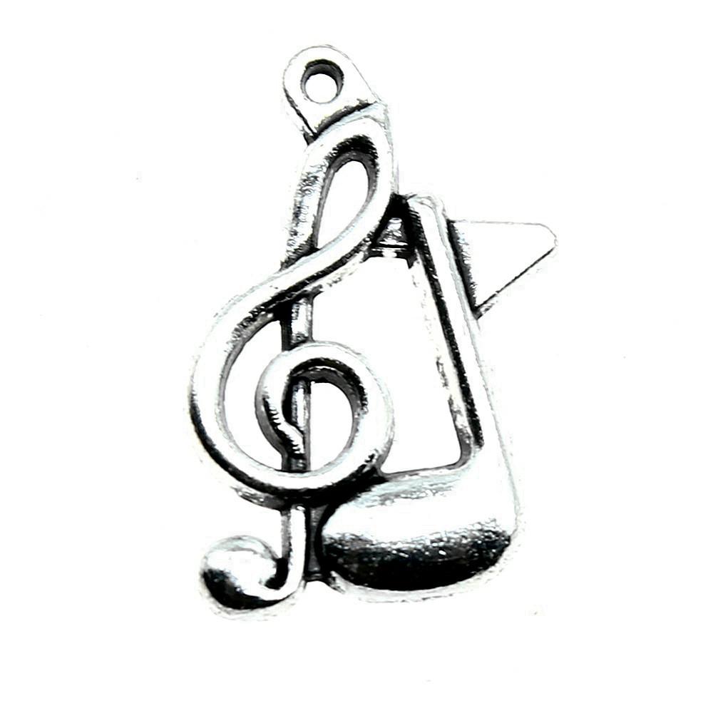 Jewelry Crafts Music Note Charms Alloy Pendants For Concert Collector