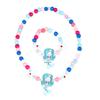 Charming Mermaid Necklace & Bracelet Set for Kids – Candy Color & Princess Theme