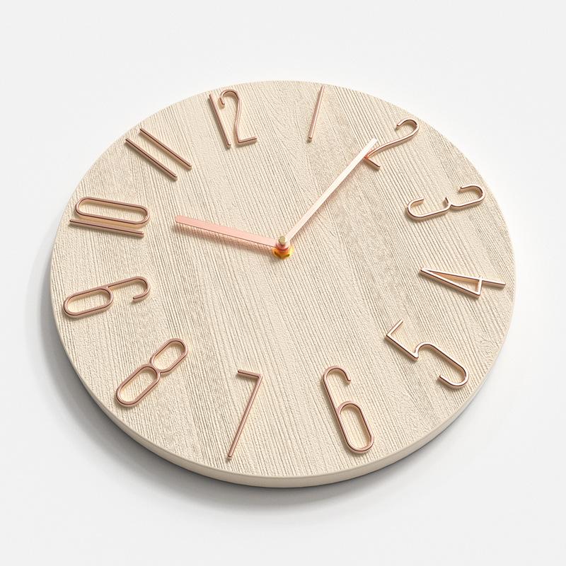 Clocks Living Room Wall Clock Simple Wall Hanging Home Creative Clock Fashion Decorative Clock 12 Inches 30CM