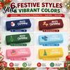 Tactile Finger Toys with Sound Christmas Crunchy Butter Squishy Toy, Slow Rise Fidget Crinkle Raffle Prizes for Parties Sensory Stress Relief Stocking