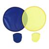 Solid Color Collapsible Nylon Summer Round Child Toy Folding Fans Circular Fan for Outdoor