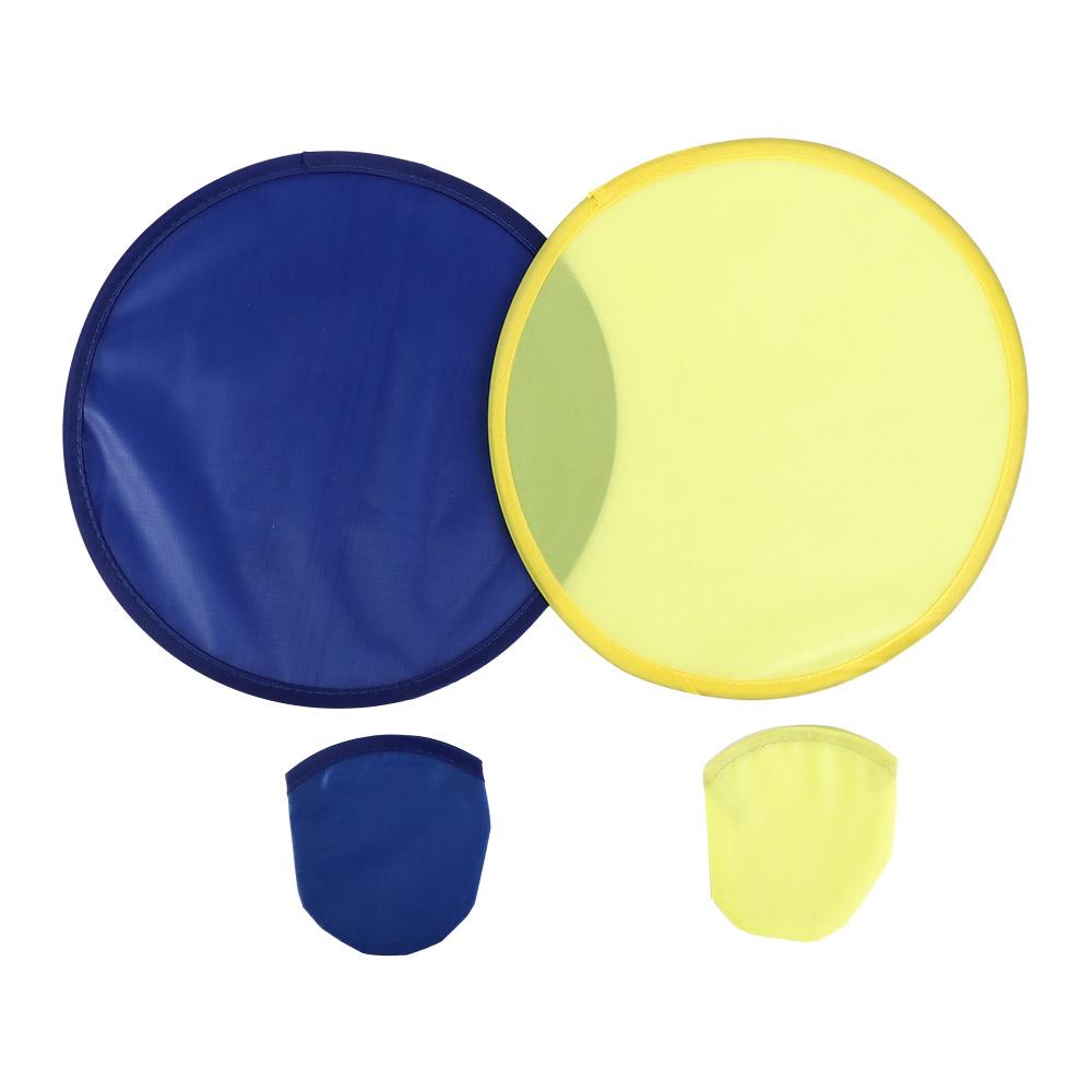 Solid Color Collapsible Nylon Summer Round Child Toy Folding Fans Circular Fan for Outdoor