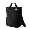 Heart Made Factory FY-0950 Tote Backpack, Unisex, A4 Size, Cordura Poly, Lisse Style Series (Black)